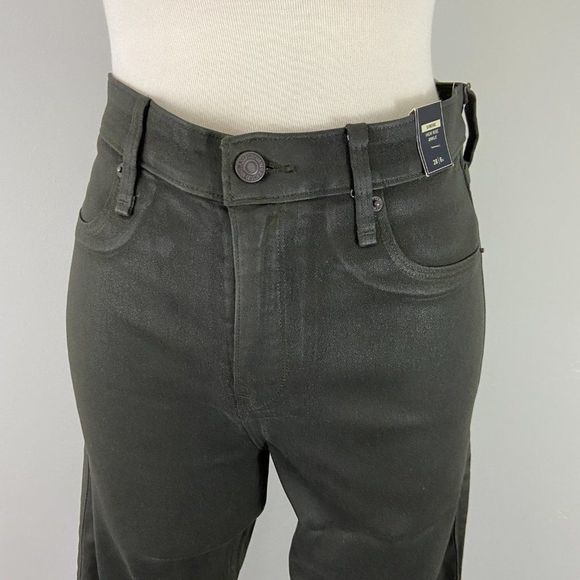 NWT ABERCROMBIE Simone Green High-Rise Ankle‎ Jeans - Picture 4 of 14